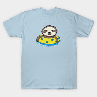 Sloth in an Innertube T-Shirt